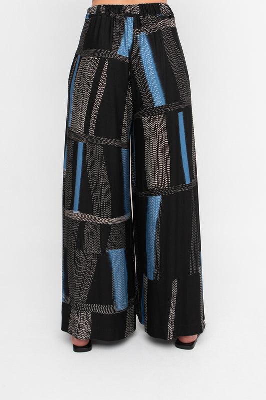 OZAI N KU Jersey loose wide leg pants