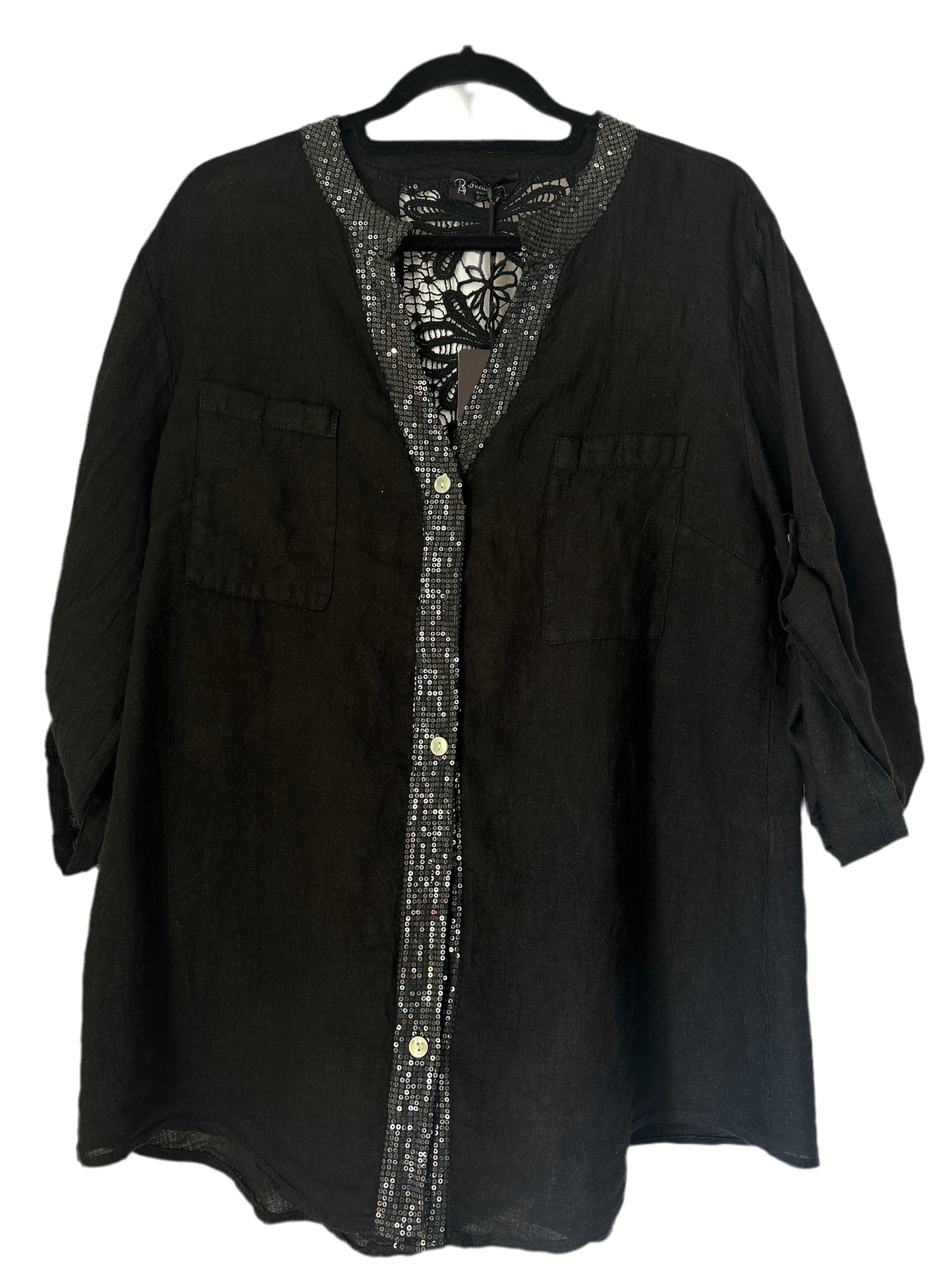 Bella Amore Laced Cardigan Shirt